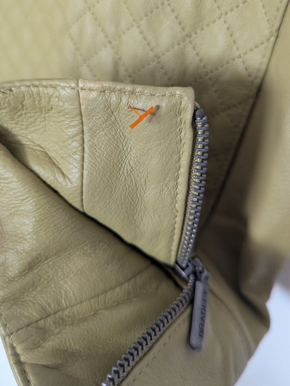 Bradley Bayou Green Quilted Leather Jacket Green - Picture 7 of 8